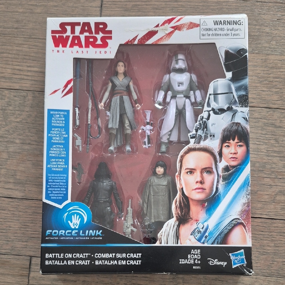 Hasbro Star Wars The Last Jedi Action Figures - Red, Gray, Black New.